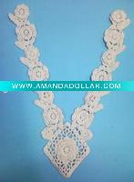 crochet/water solub collar for ladies derss