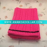 Wholesale crochet winter scarf with stripe shape