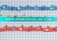 Elegant crochet sequin lace