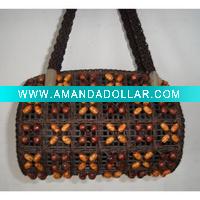 crochet straw bag