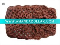 Wholesale 2011 Fashion knitted Hood with flower SK09068