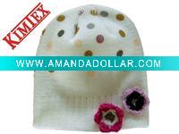 Wholesale Crochet hat with cute flowers