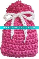 Wholesale crochet drawstring bag