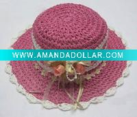 Wholesale Designer crochet girls baby hats caps