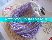 Wholesale small glass beads handmade crochet bracelet fashion jewelry
