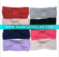 2011 new trendy fashion crochet headband/hairband with bow