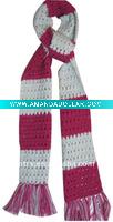 fashion striped knitted scarf