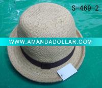 Crochet twisted paper hat ,straw hats, fashion hats