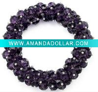 glass beads handmade crochet bracelet jewelry