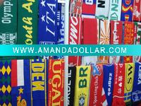 Wholesale jacquard knitted football scarf-- Best Price