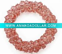 Wholesale glass beads handmade crochet bracelet