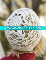 Wholesale hand crocheted fashion hat/jacquard knitted hat