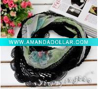 2011 women's novel rose crochet scarf