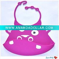 Cute Silicone Crochet Baby Bib