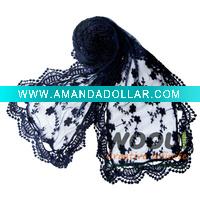 Wholesale fashion crocheted triangle scarf