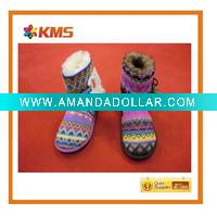 Wholesale girls knitting snow boots