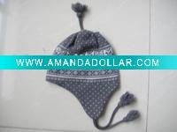100% acrylic knitted cap
