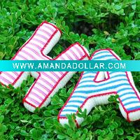 Wholesale hand crochet toy A\B\C letter