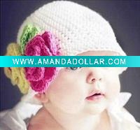 Wholesale handmade knitted crochet baby hat