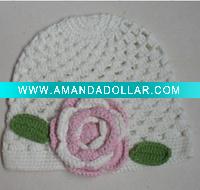 Wholesale Crocheted baby beanie, Crochet beanie cap, hand crochet cap