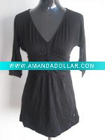 Wholesale Ladies' 95% modal 5% elastic knitted shirt