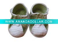 Wholesale hand crocheted baby shoes