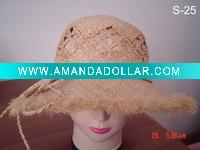 Crochet twisted paper hat ,straw hats, fashion hats