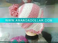 Wholesale crochet knitted beanie for girls