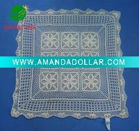 Wholesale Hand Knit Crocheted table cloth houseware household textile