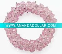Wholesale glass beads handmade crochet bracelet jewelry