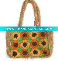 Wholesale Wool crocheted tote bag