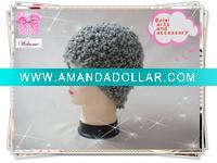 Crochet winter knitted hat