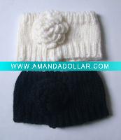 Wholesale new style fashion crochet girls flower headband