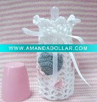 Wholesale hand crocheted baby milk bottle coat