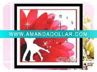 Wholesale "Romantic Dancing"cross stitch hanging frame kit