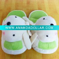 Short floss children's animal indoor slippers