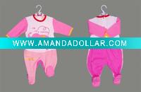 Wholesale 100% cotton lovely baby romper with print