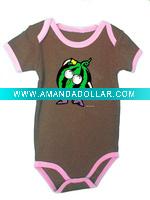 Wholesale 100%organic cotton baby rompers