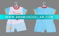 Wholesale 100% cotton lovely baby romper with print