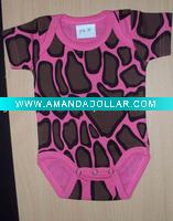 Wholesale ANIMAL PRINTED 100% cotton baby rompers