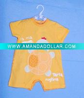 100% cotton lovely baby rompers with print