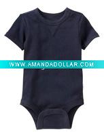 Wholesale Plain Color Baby Romper made of 100% cotton