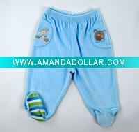 Baby boy 100% cotton velvet romper panty