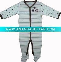 Wholesale 70% bamboo 30% organic cotton Infant knitted romper