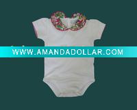 Wholesale 100% cotton romper for baby wear infant wear