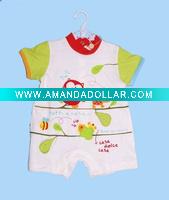 Wholesale 100% cotton lovely infant romper with print