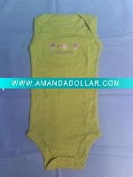 Wholesale 100% cotton baby wiggle-in bodysuits