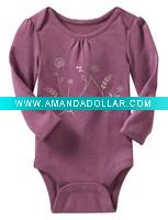 Wholesale Organic Cotton Baby Rompers with Customized Logo