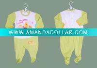 Wholesale 100% cotton lovely baby romper with print