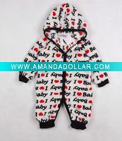 Wholesale 2011 fleece long sleeve baby rompers